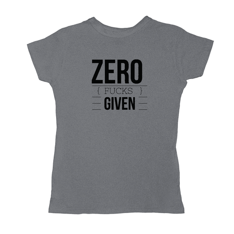 Image of Zero Given Tultex T-Shirt (Black Logo)