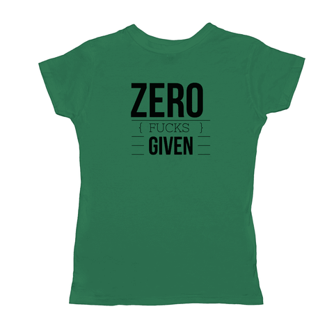 Image of Zero Given Tultex T-Shirt (Black Logo)