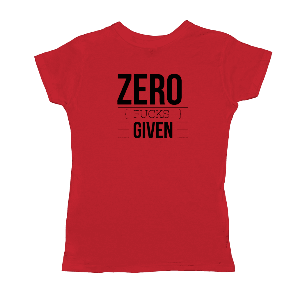 Zero Given Tultex T-Shirt (Black Logo)