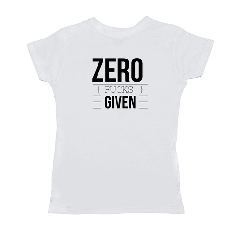 Image of Zero Given Tultex T-Shirt (Black Logo)